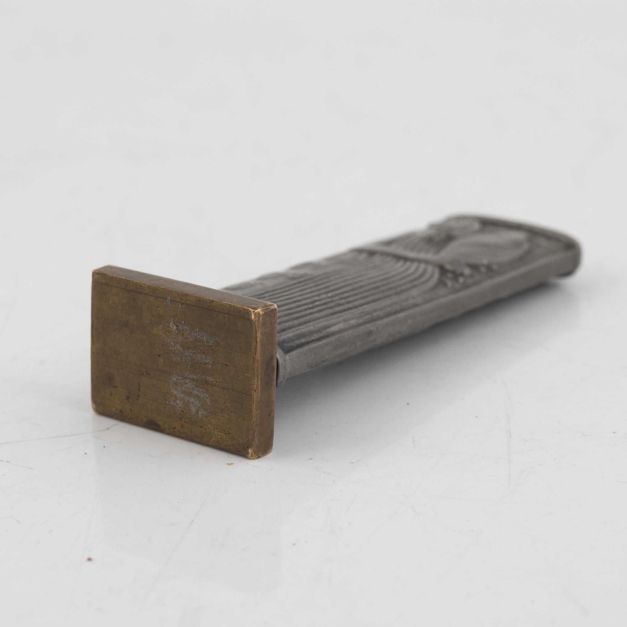 Sylvia Stave, letter opener and seal stamp, first half of the 20th century, CG Hallberg.