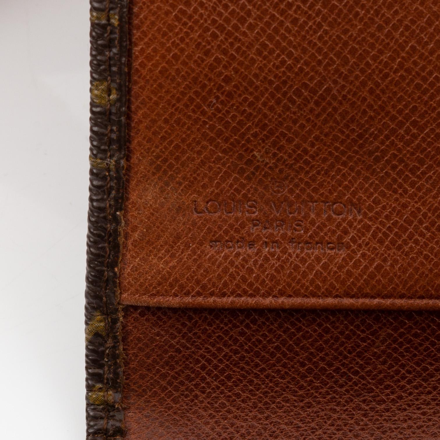 Louis Vuitton, a vintage monogram canvas 'Pochette Rabat' clutch, 1983.