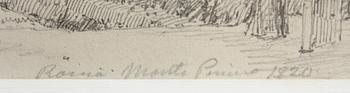 OKÄND KONSTNÄR, ett par. Blyerts, Italien 1820.