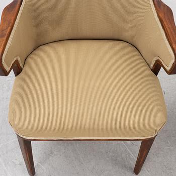 A pair of Swedish Modern armchairs, 1940's/50's.