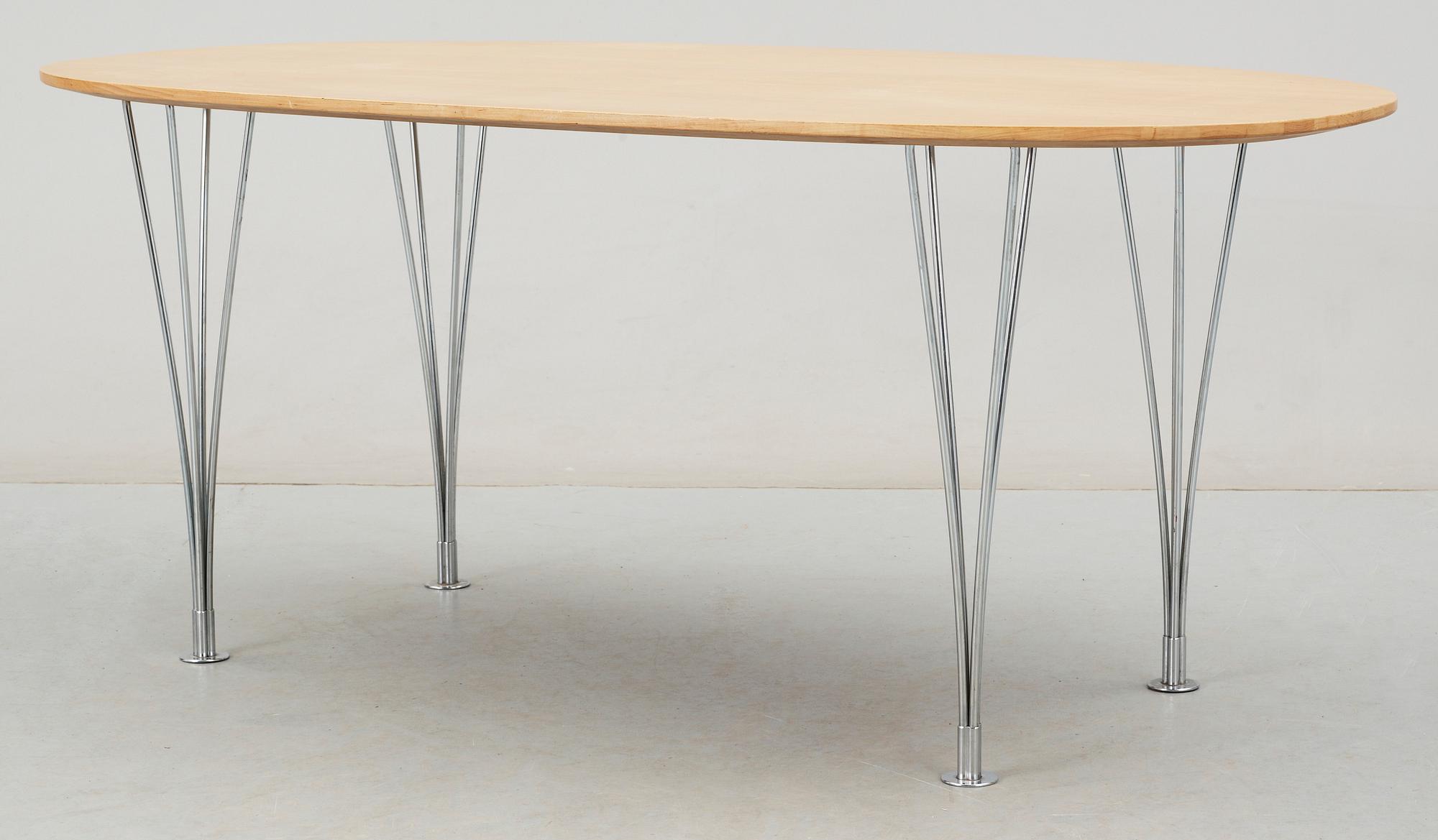 BORD, "Superelips", Design Bruno Mathsson och Piet Hein, Bruno Mathsson International AB, 1900-talets andra hälft.