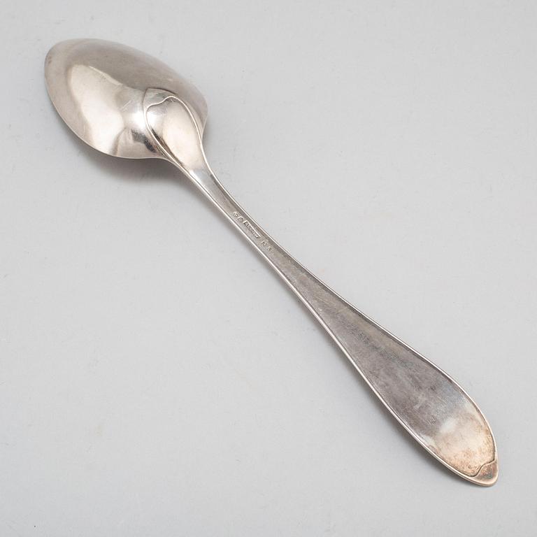 Andreas Rönnov, ragusked, silver, Helsingborg 1819.