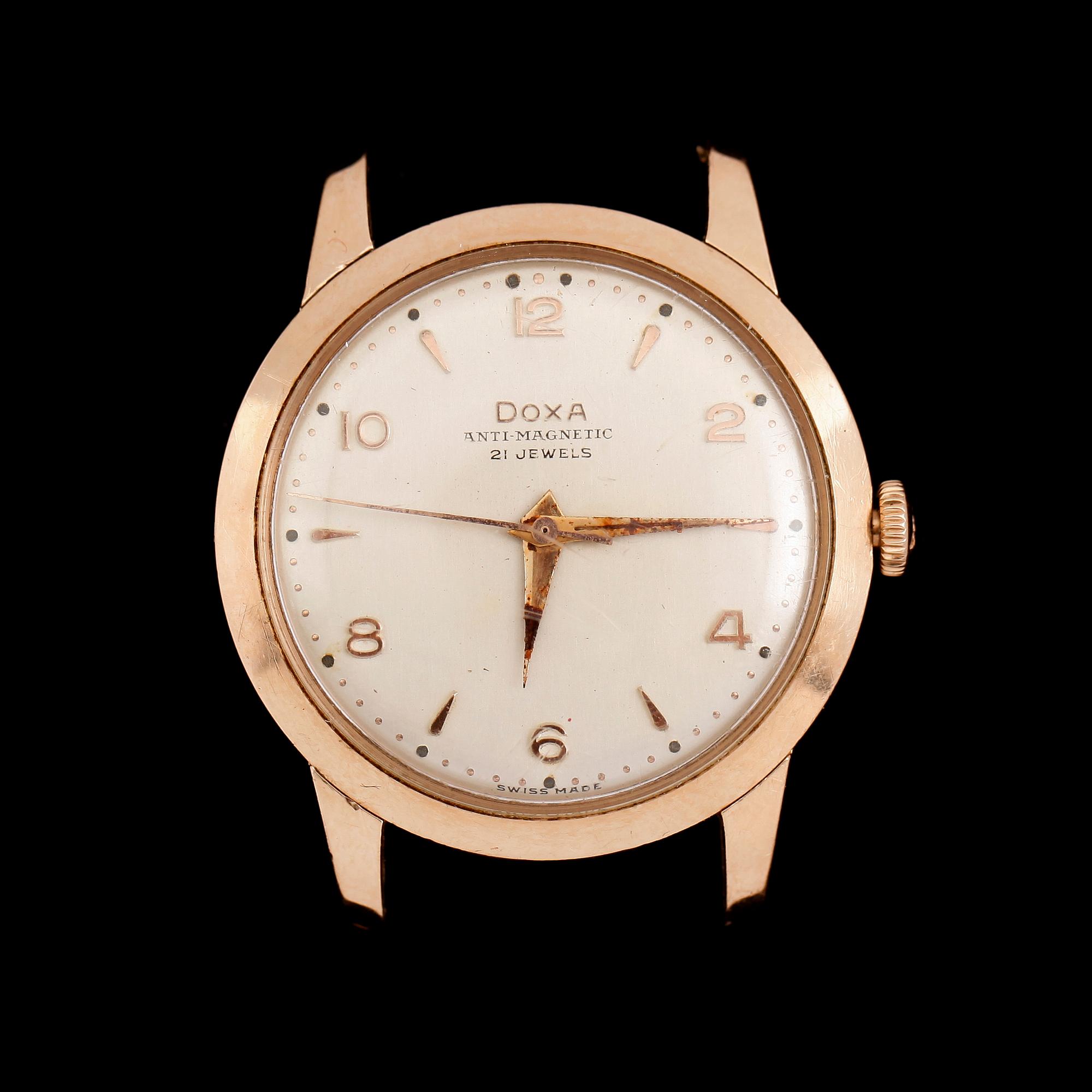 ARMBANDSUR, 14 k guld, Doxa, Anti Magnetic.