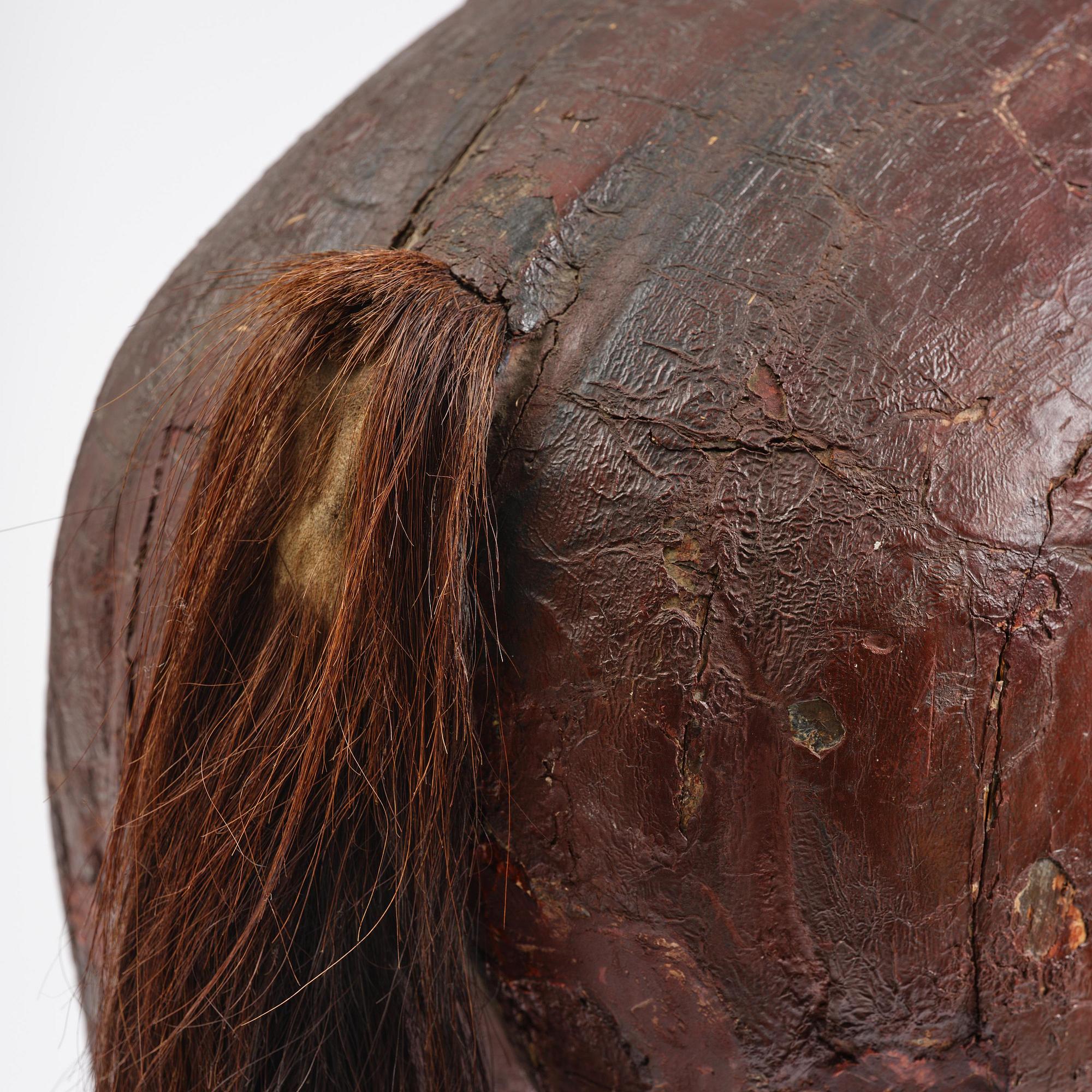 A presumably Russian model of a horse, 19th century.