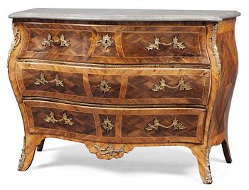 793. A Swedish Rococo commode by C. Wilkom.