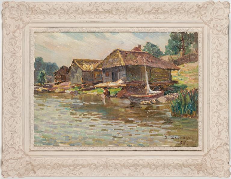 Santeri Salokivi, Storage houses by the shore.