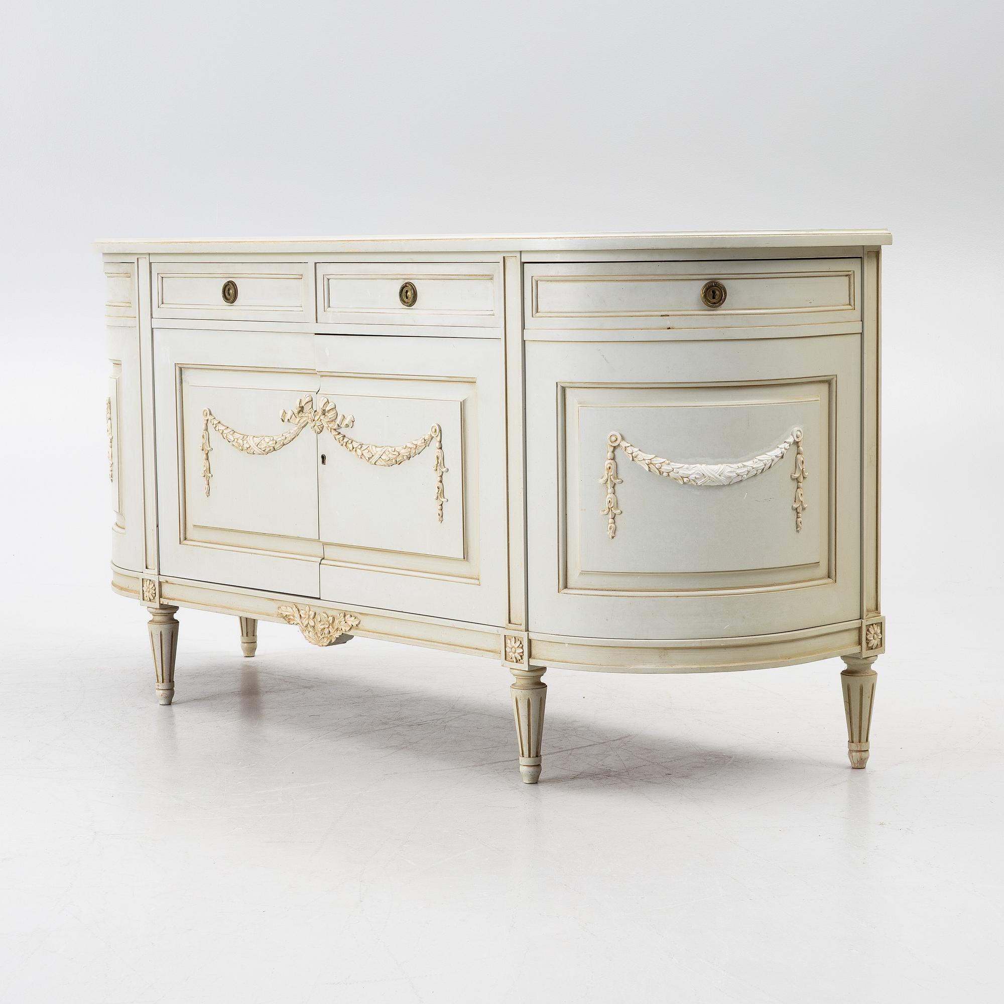 A Gustavian style sideboard, circa mid-20th century.