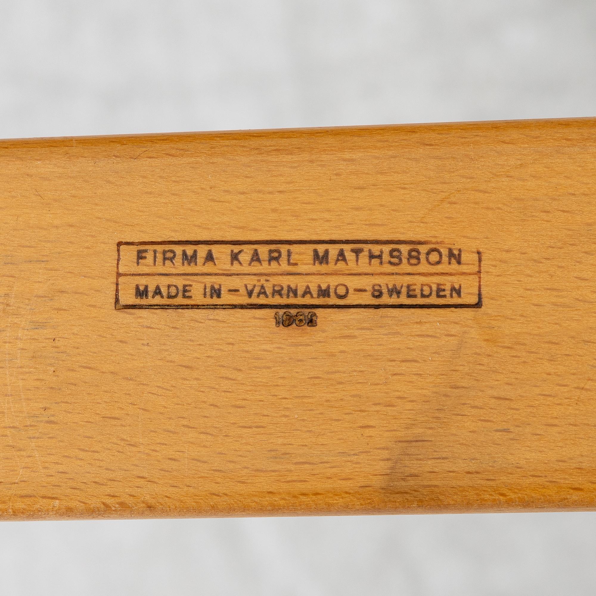 Bruno Mathsson, a pair of 'Eva' armchairs, Firma Karl Mathsson, Värnamo, 1959-62.