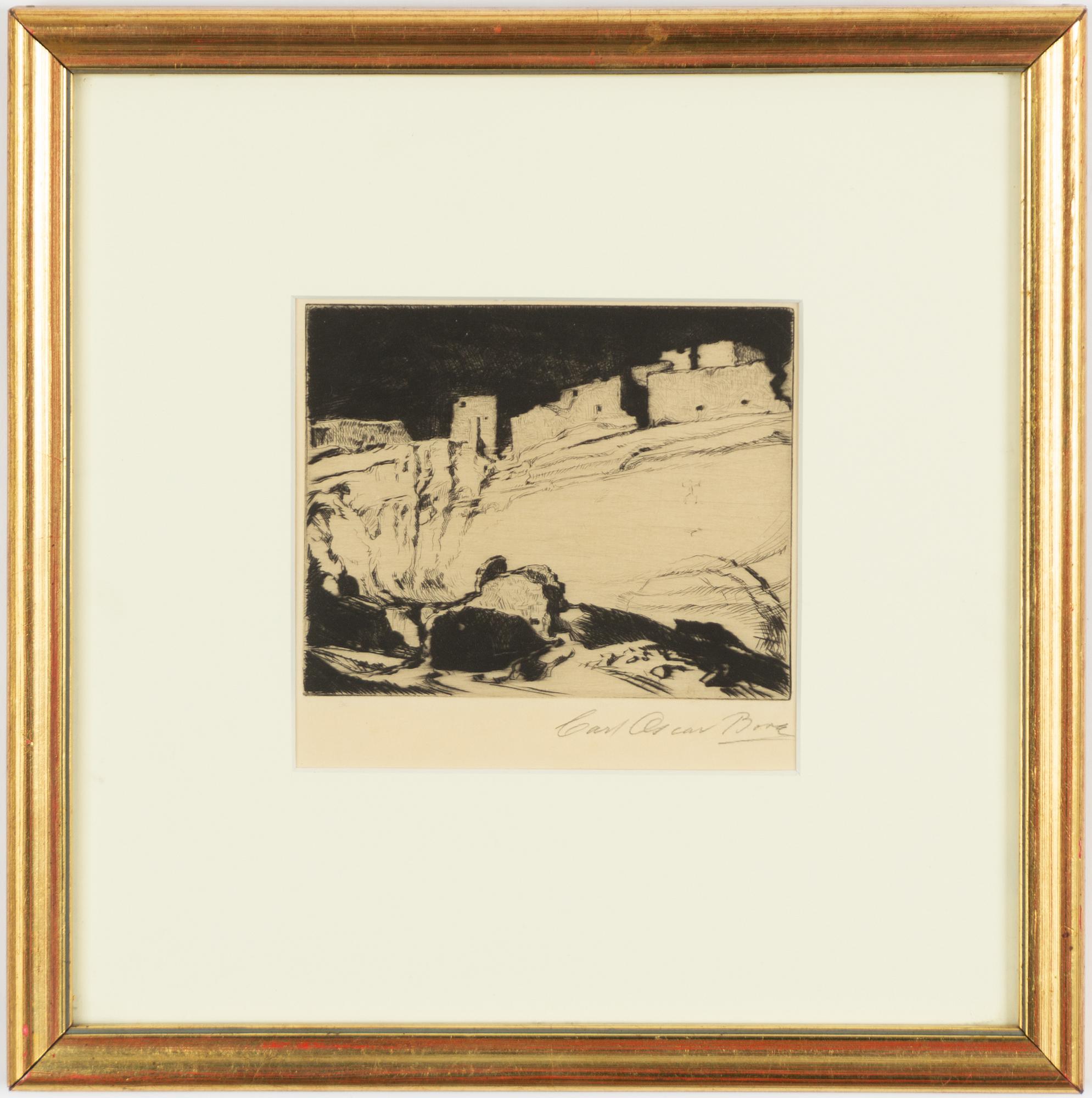 Carl Oscar Borg, By up on the cliff.