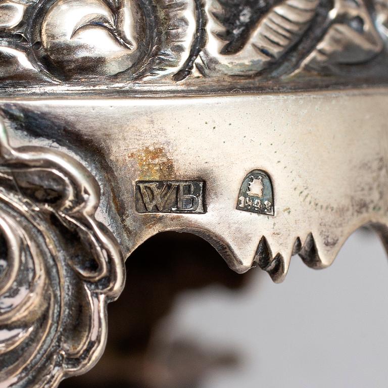 A Russian parcel-gilt silver creamer,  1842, probably Moscow.
