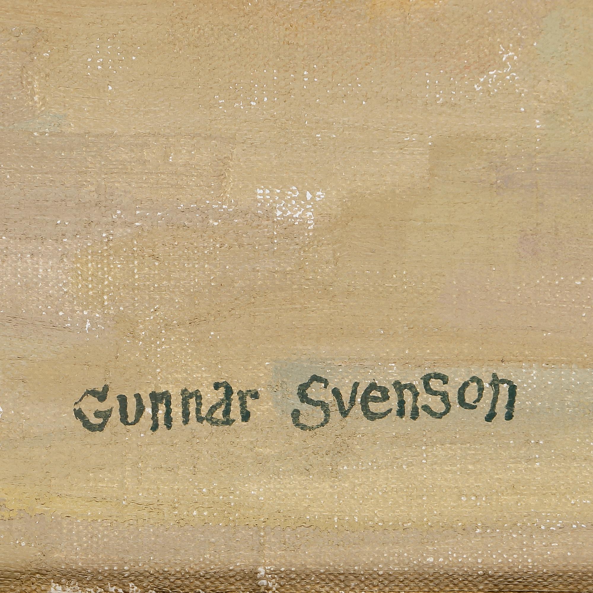 GUNNAR SVENSON, olja på duk, signerad.
