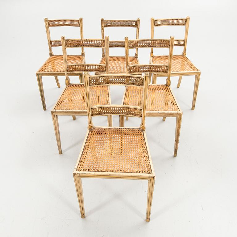 Dining chairs, 6 pcs, first half of the 19th century, England.