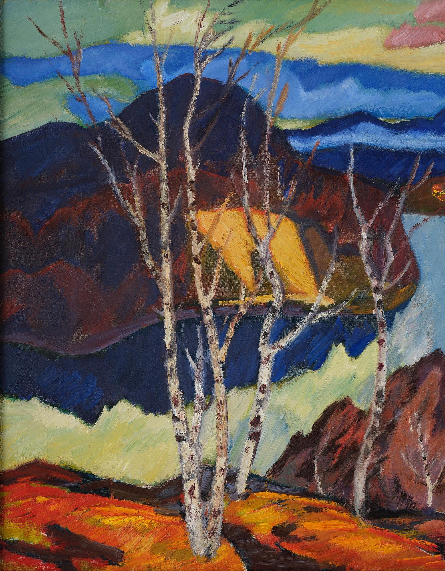 Helmer Osslund, View over the Ångerman River at Granvåg.