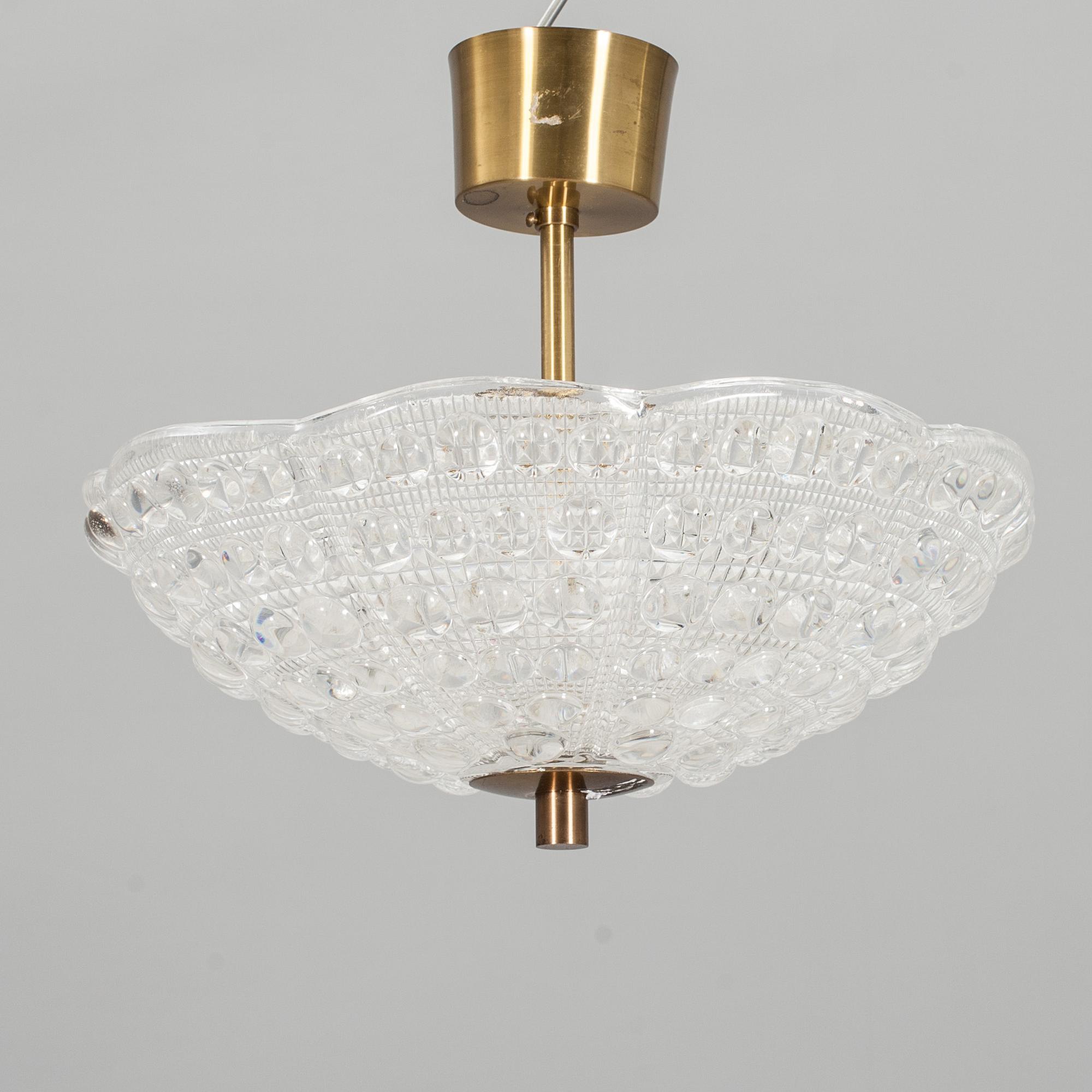 TAKPLAFOND, Carl Fagerlund, Orrefors, 1900-talets andra hälft.