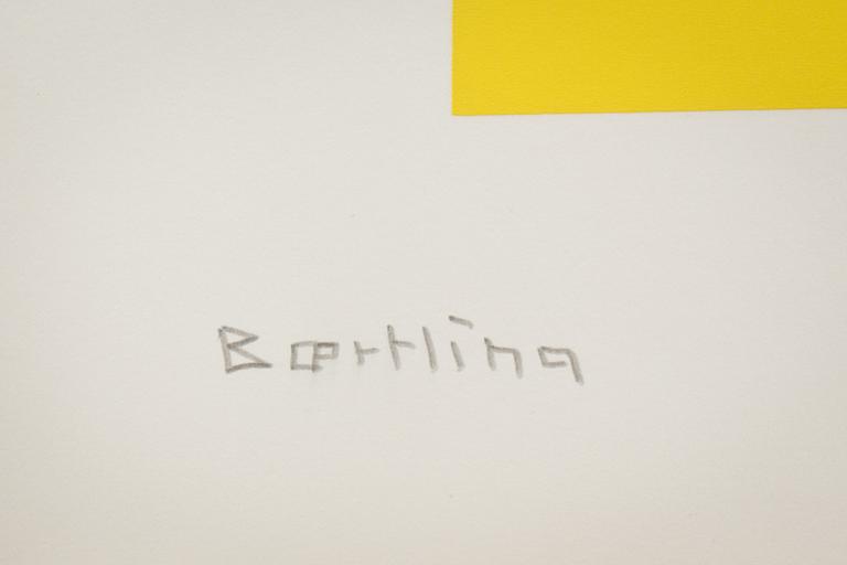 OLLE BAERTLING, signerad färgserigrafi i BOK av Per Bjurström, "Tekniker inom bildkonsten".