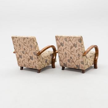 Fåtöljer ett par Art Deco 1900-talets första hälft.