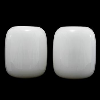 VASER, ett par, glas, Timo Sarpaneva, Iittala, 1900-talets andra hälft.