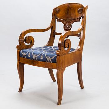 A RUSSIAN BIEDERMEIER CHAIR, ca 1820-1840s.