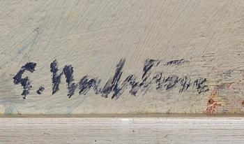 GERHARD NORDSTRÖM, a signed oil on board.