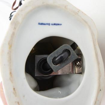 A collection of night lamps 7 pcs mid/second half of the 20th century porcelain.