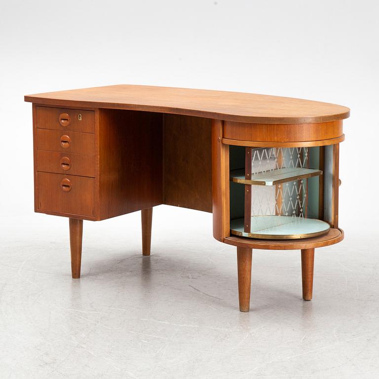 Kai Kristiansen, skrivbord, "Kidney 54",  Feldballes Møbelfabrik, Danmark, 1950/60-tal.