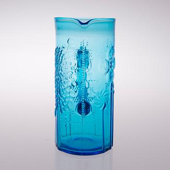OIVA TOIKKA, GLAS OCH KANNA, 9 delar, "Flora", Nuutajärvi, 1966-1991.