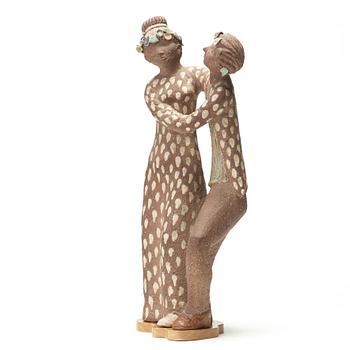 Stig Lindberg, A Stig Lindberg stoneware sculpture of a dancing couple, Gustavsberg studio, Sweden 1940's.