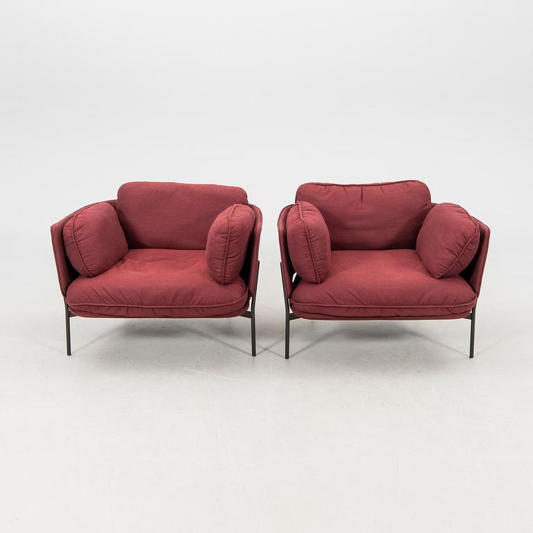 Luca Nichetto, a pair of "Cloud" armchairs for &tradition Denmark, 2020s.