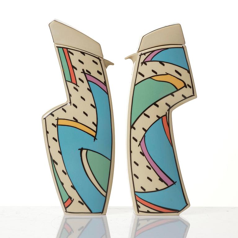 Dorothy Hafner, a 47-piece "Flash" ceramic dinner service, Rosenthal, Germany, post 1984.