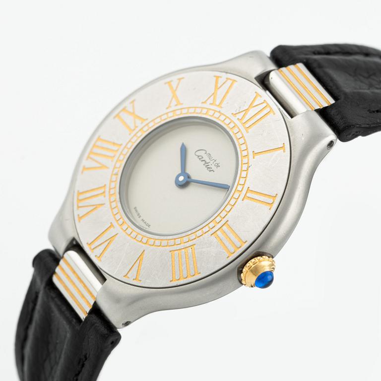 must de Cartier, Must 21, wristwatch, 31 mm.