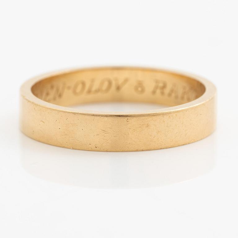Wiwen Nilsson, a ring, 18K gold, Lund 1956.