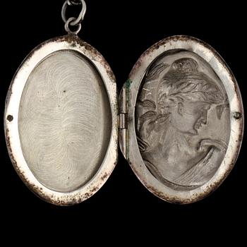 BERLOCK, sterlingsilver, omkring 1900-talets mitt. Vikt 16 g.