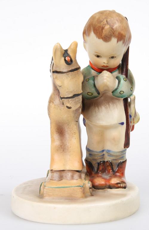FIGURIN, flintgods, Hummel, Goebel.