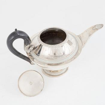 Adolf Zethelius, kaffekanna, silver, empire, Stockholm 1825.