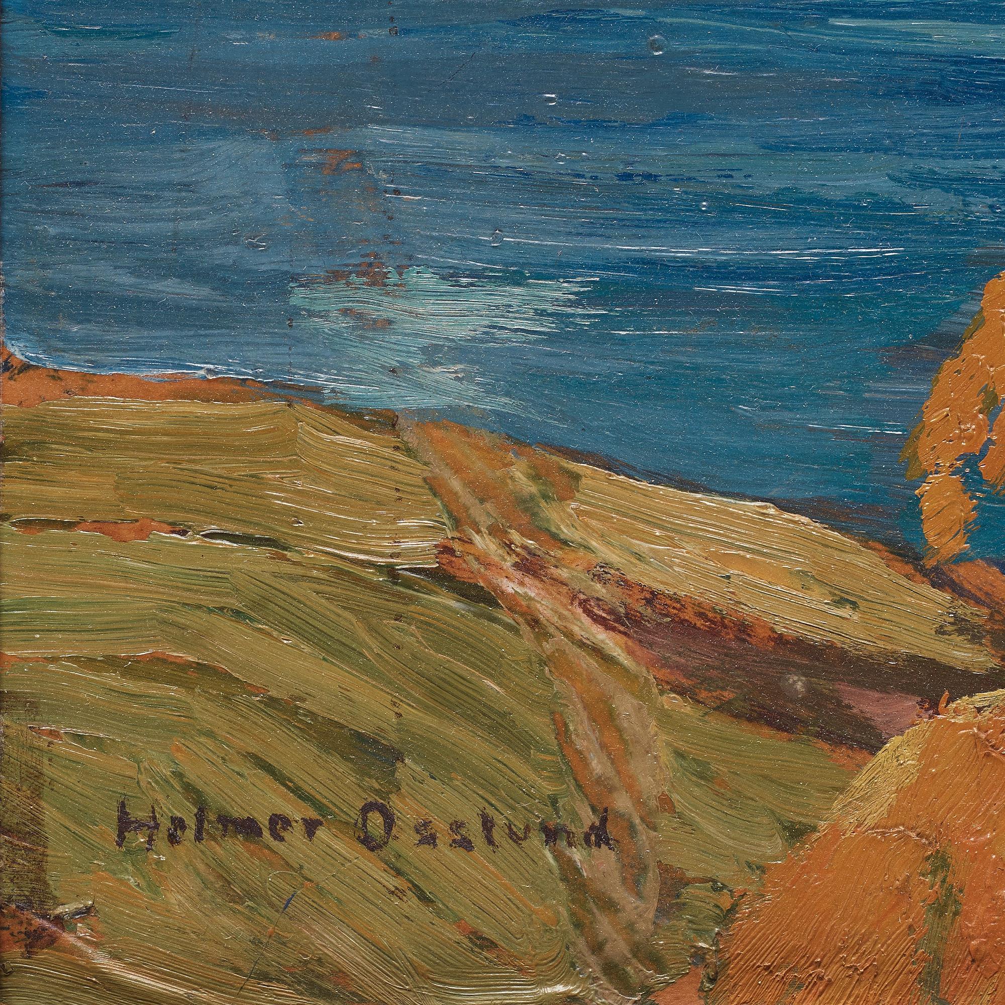 Helmer Osslund, "Utsikt från Skuleberget" (View from the Skule mountain, landscape from the northeast of Sweden).