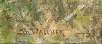 Thure Wallner, oil on canvas, signed and dated 33.