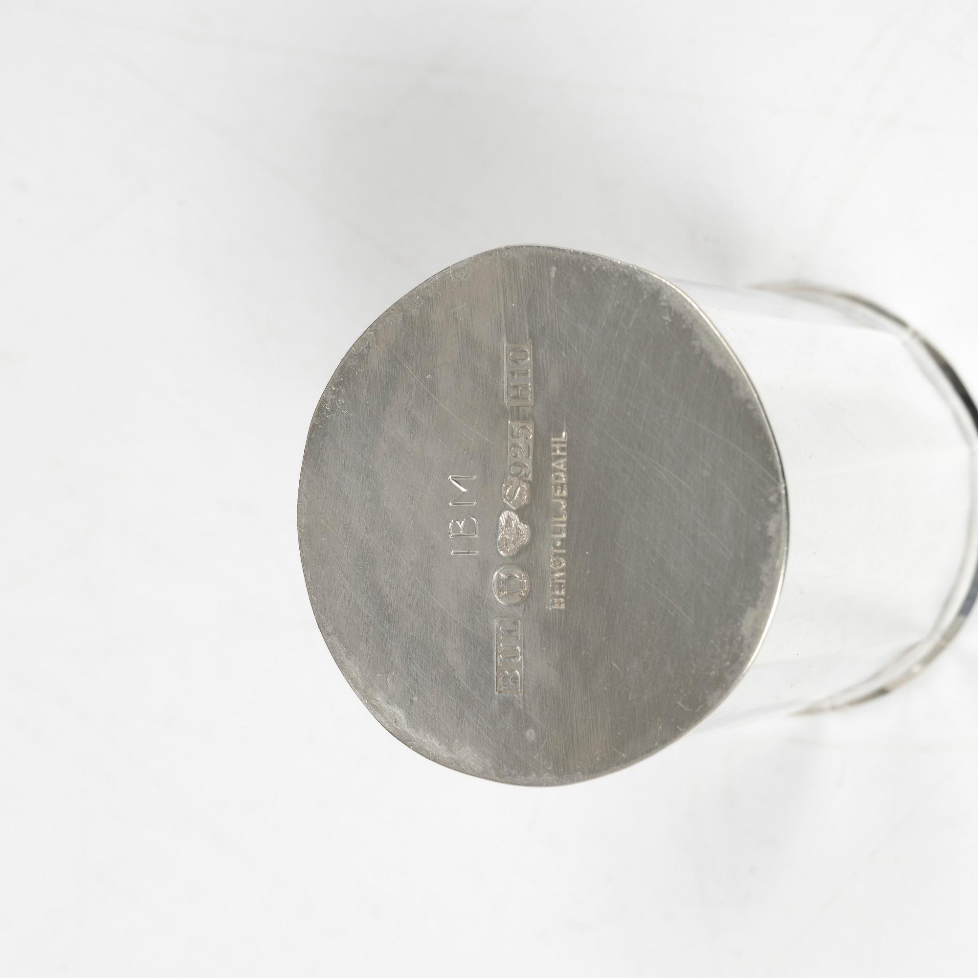 Bengt Liljedahl, a sterling silver vase, Sweden, 2006.