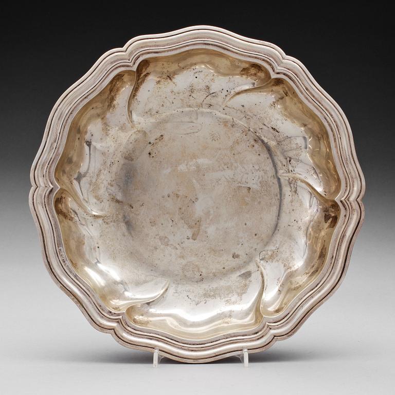 SKÅL, silver, CG Hallberg, Stockholm 1918. Vikt ca 620 gram.