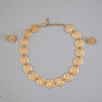 ÖRHÄNGEN samt HALSBAND, Christian Dior.