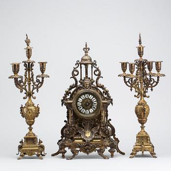 MANTEL PIECE, 2 PCS, early 20th century,