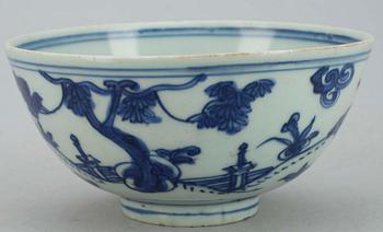 KULHO, posliinia, Kiina, Ming-dynastia 1600-luku.