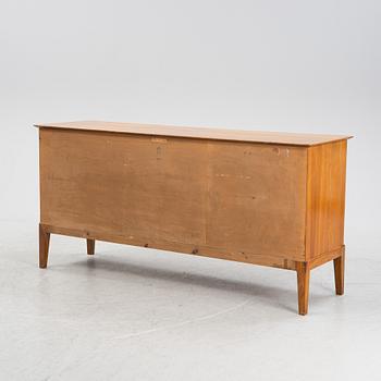 A walnut veneered sideboard, Fritz Hansen, Denmark, mid 20th Century.