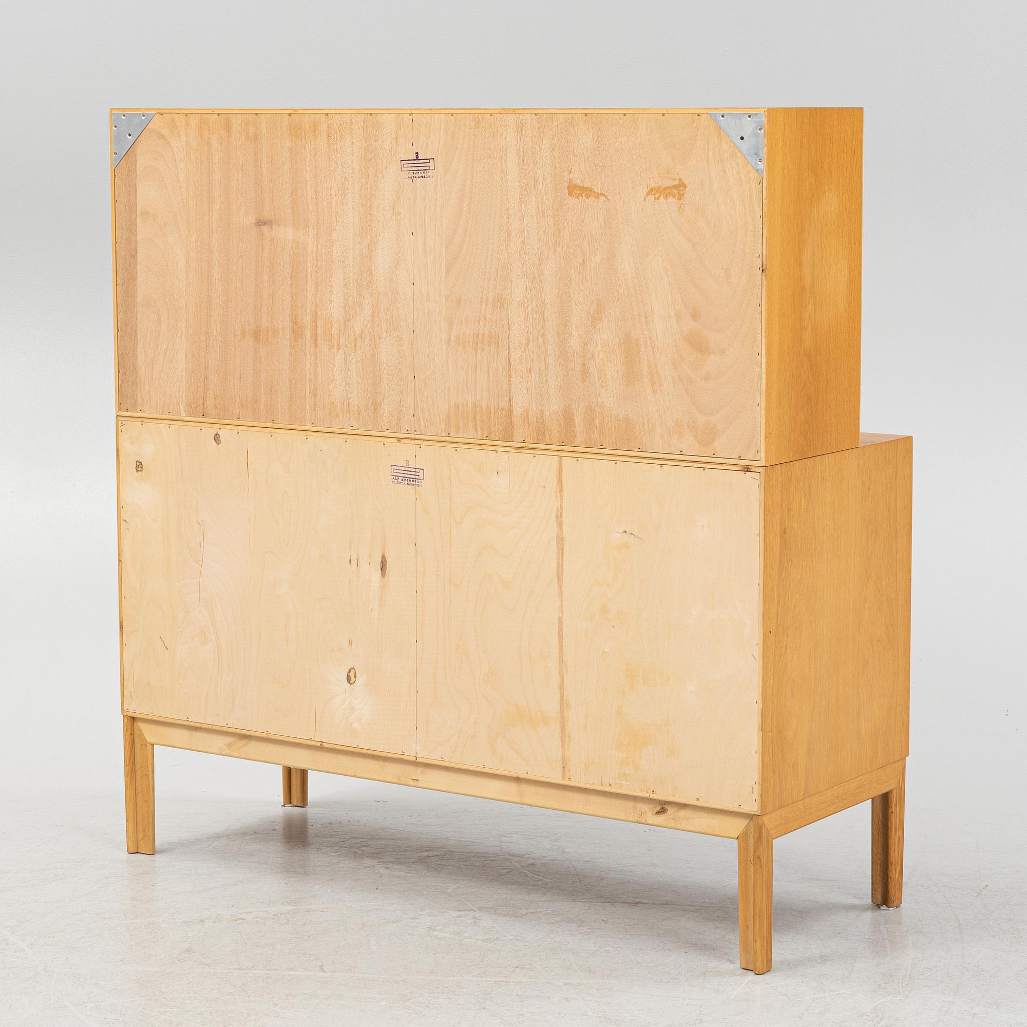 Alf Svensson An oak cabinet with vitrine.