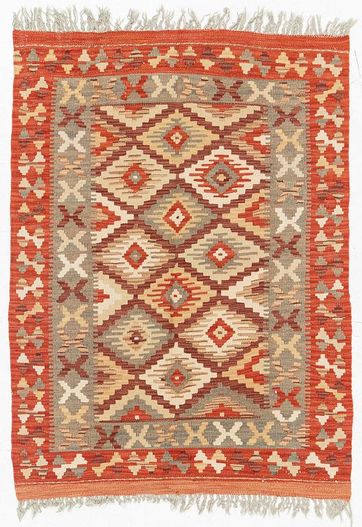 Rug, Kilim, approx. 130 x 95 cm.