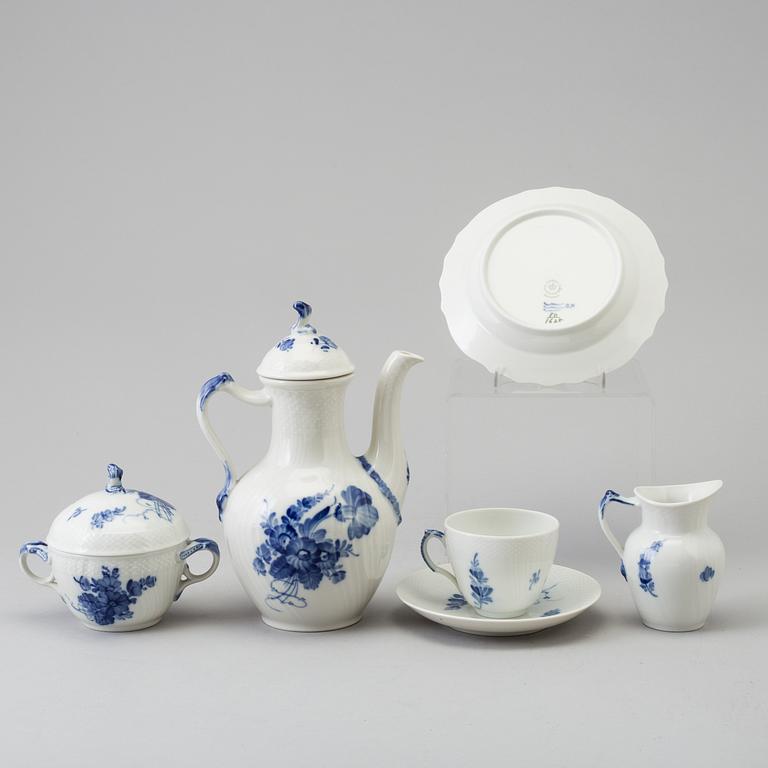 A 27 piece porcelain 'Blå Blomst' coffee service from Royal Copenhagen.