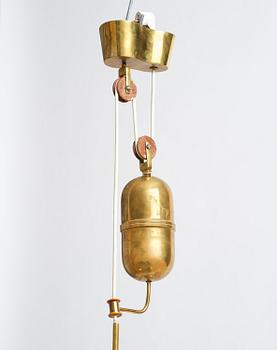Carl-Axel Acking, taklampa, modell "958", Bröderna Malmströms Metallvarufabrik, Malmö, 1940-tal.