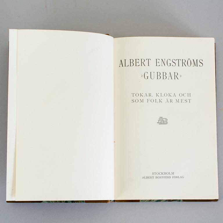 ALBERT ENGSTRÖM, 11 vol, bla Samlade berättelser av Albert Engström, Stockholm 1924-27.