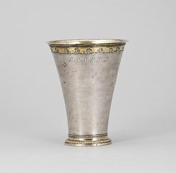 BÄGARE, silver, Anders Lundman, Stockholm, 1755. Ca 251g.