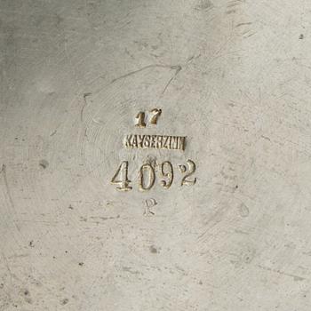 Vase Jugend  Kayserzinn  Germany early 20th century pewter.