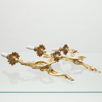 LAMPETTER, ett par, brons, 1900-talets senare hälft.